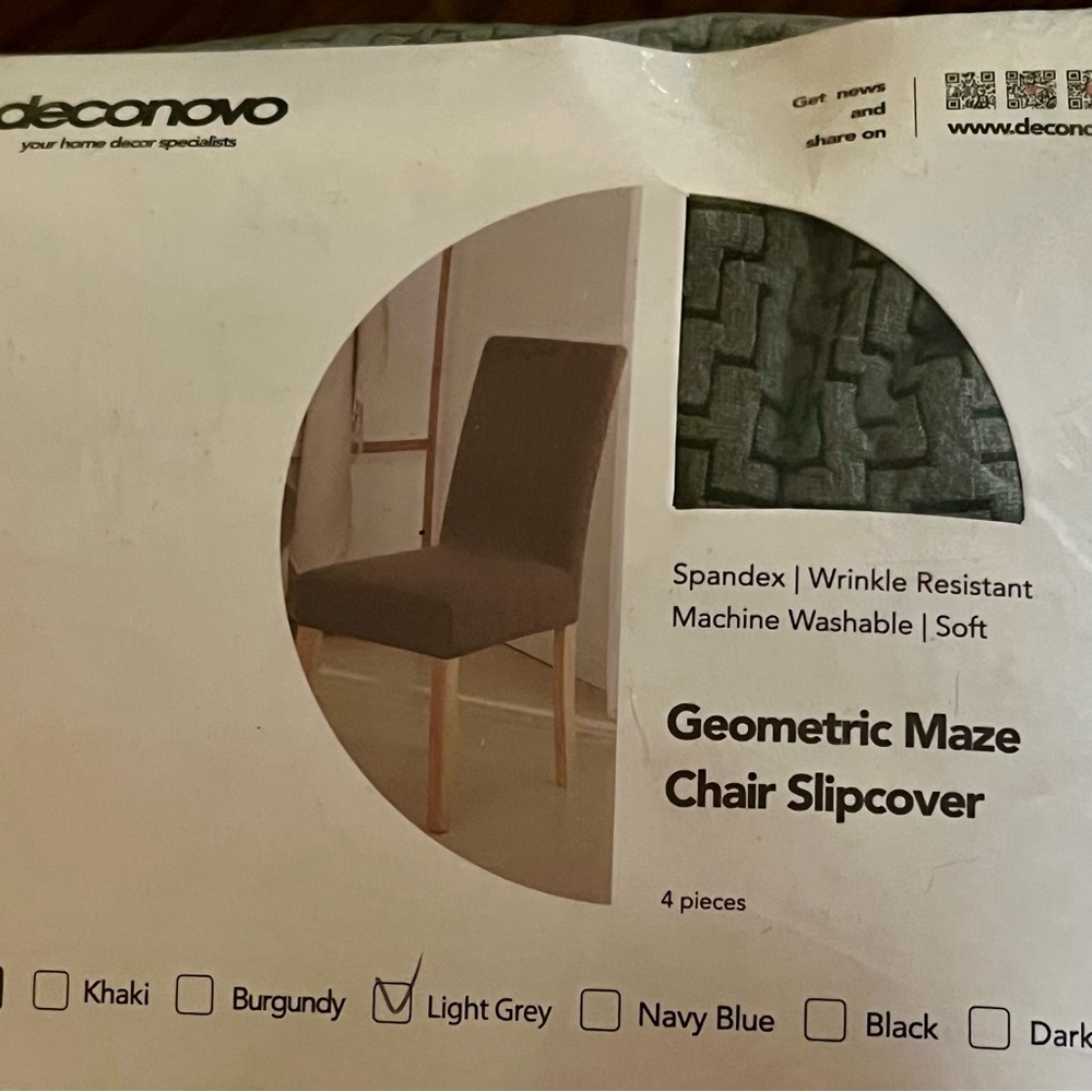 Geometric Patterned Chair Cover - Picture 4 of 6